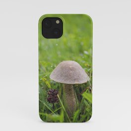Mushroom in the Morning Dew by Althéa Photo iPhone Case