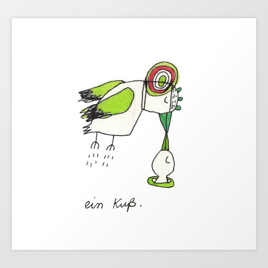 kuss Art Print