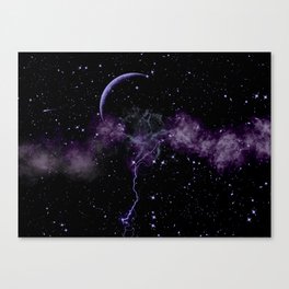 Moon Strike Canvas Print