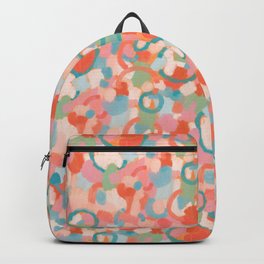 Abstract Floral Gargen Backpack