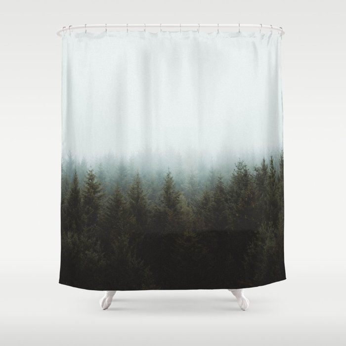 Foggy Forest Shower Curtain