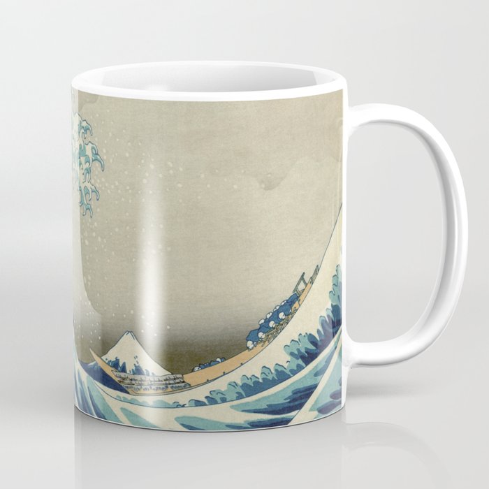 The Classic Japanese Great Wave off Kanagawa Print by Hokusai Coffee Mug
