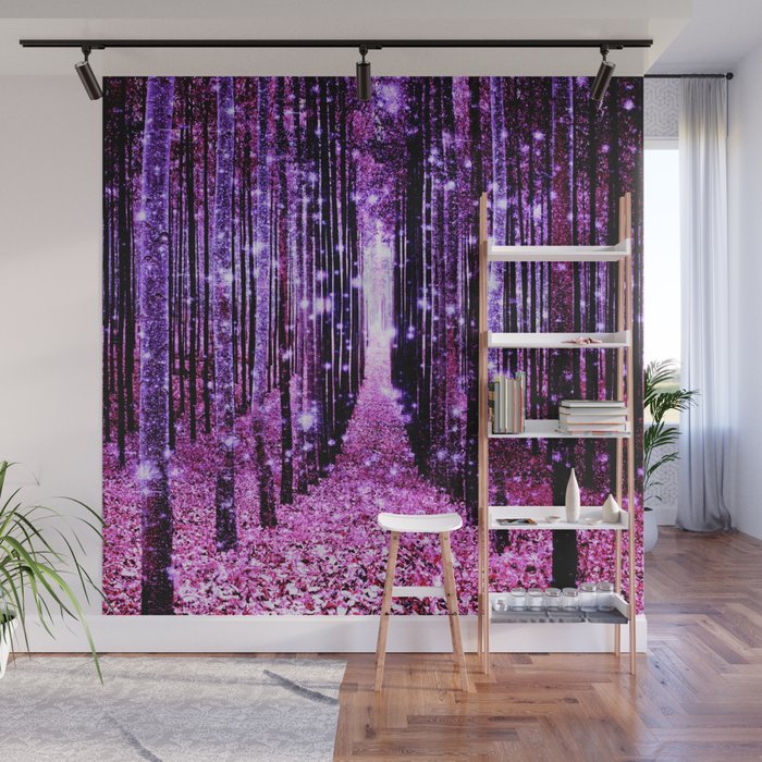 Magical Forest Pink & Purple Wall Mural