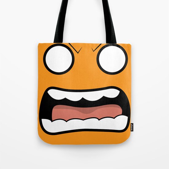 Scary Face Tote Bag