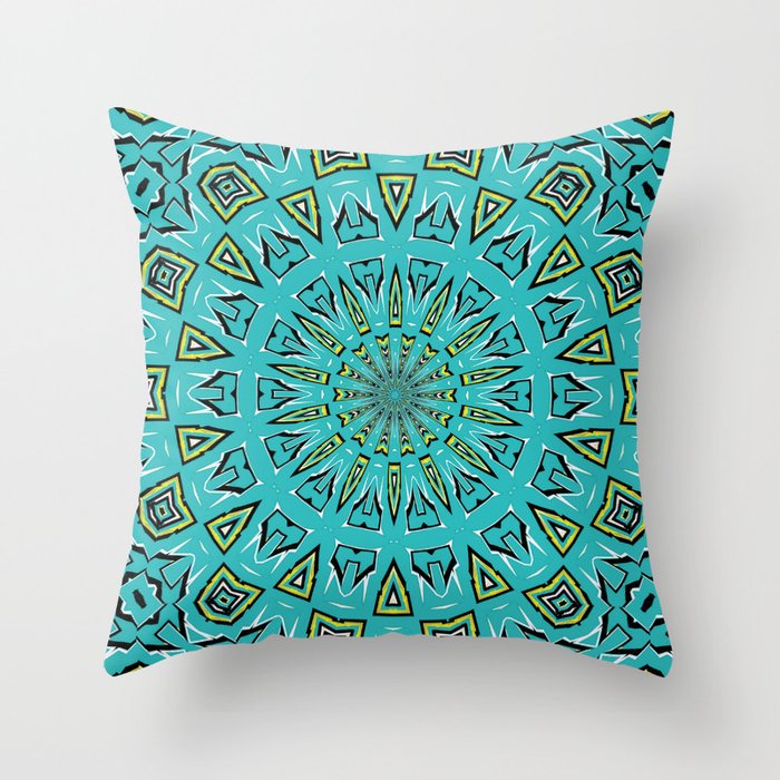 Blue Radiant Sun... Throw Pillow by Lisa Argyropoulos Society6