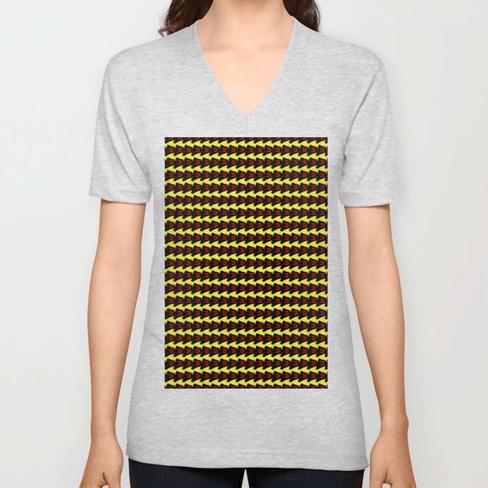 Pattern Endless Abstract 1 V Neck T Shirt
