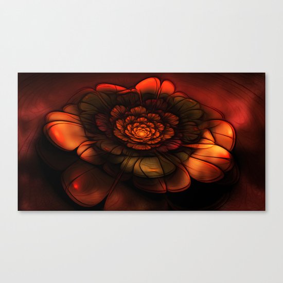 Neon Flower Canvas Print