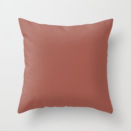 PICTURE GALLERY RED SOLID COLOR Throw Pillow