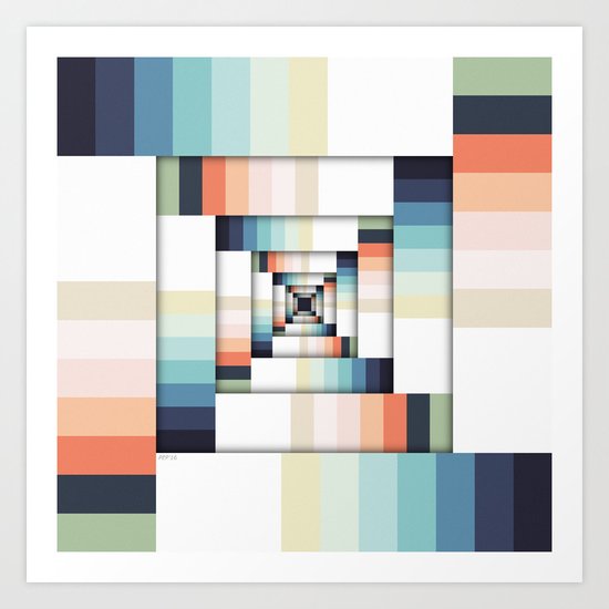 Boxes of Colors Art Print