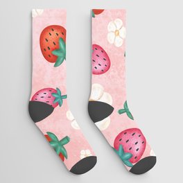 Strawberries pattern Socks