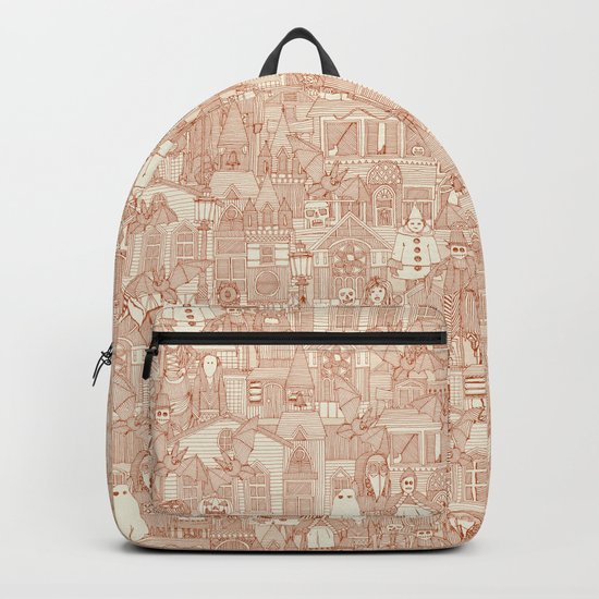 vintage halloween rust ivory Backpack