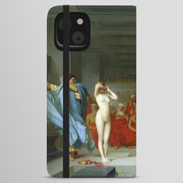 Phryne Revealed Areopagus Painting By Jean Leon Gerome iPhone Wallet Case