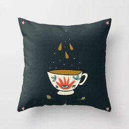 Tea cup magic Throw Pillow