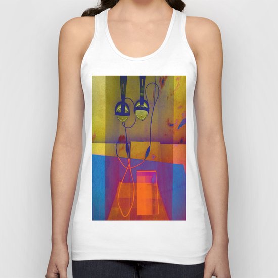 HEADPHONES Unisex Tank Top