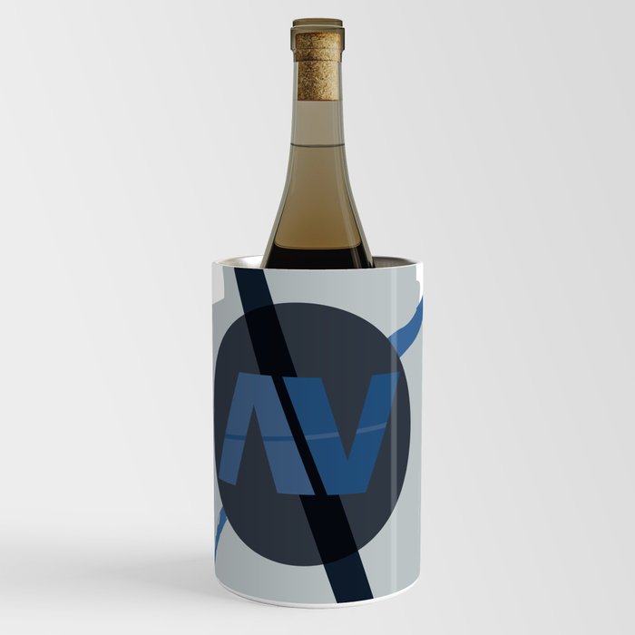 Analog Vernacular Splash Logo Wine Chiller