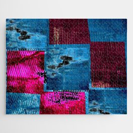 Blue pink square Jigsaw Puzzle