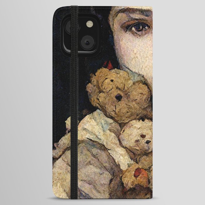 A winter teddy bear iPhone Wallet Case