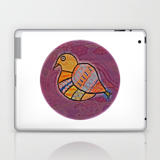 Little Folk Art Birdie Laptop & iPad Skin