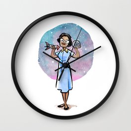 Katherine Johnson Wall Clock | Hiddenfigures, Space, Drawing, Katherinejohnson, Stem, Math, Nasa, Womeninscience, Science 