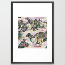 Lamas and Alpacas Framed Art Print