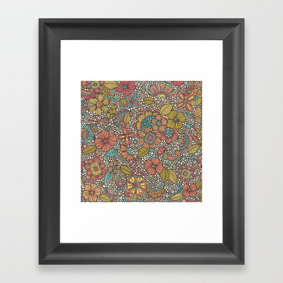 Doodles Garden Framed Art Print