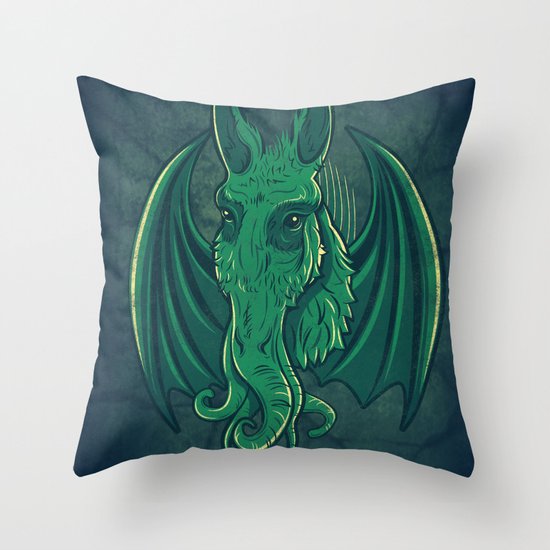 Mulethulhu Throw Pillow