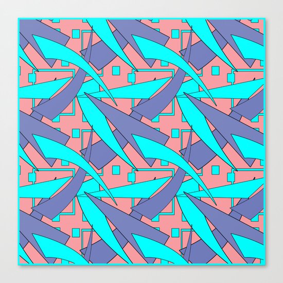 Creative abstract pattern . Geometric shapes . Canvas Print
