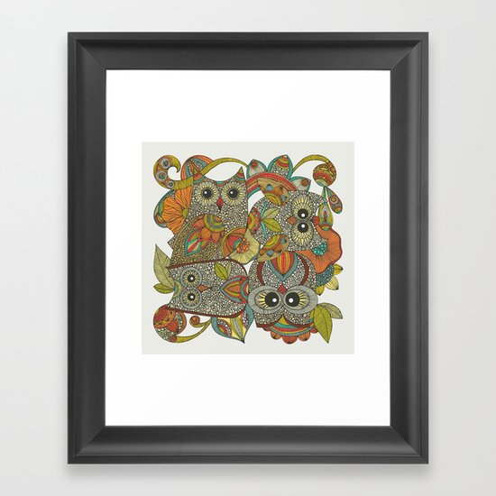 4 Owls Framed Art Print