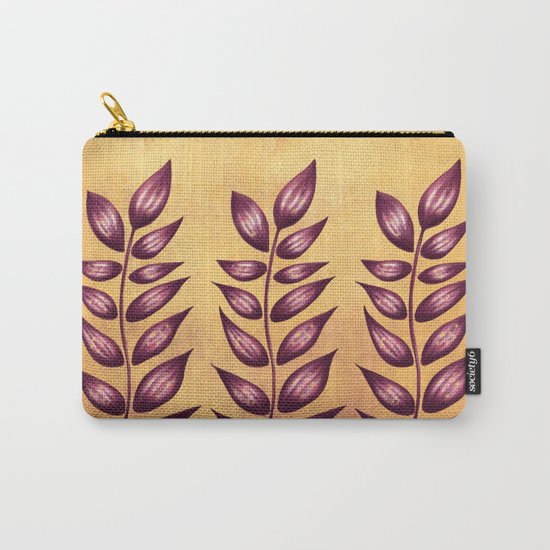 Abstract Plant With Purple Leaves Carry-All Pouch