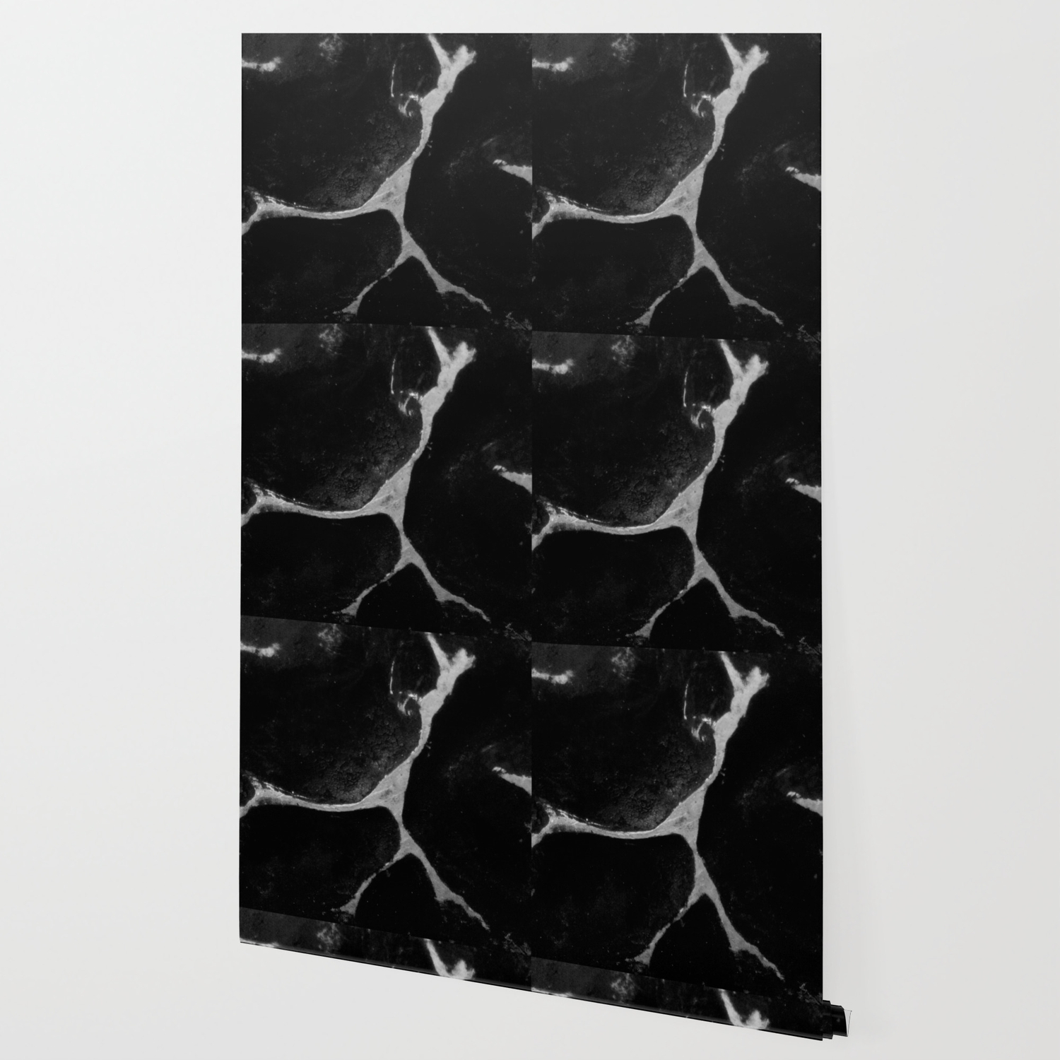 Black White Abstract Lightning Design Art Wallpaper By Andulino