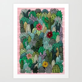 Cactus Collection Art Print