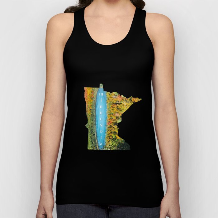 Map of Minnesota | Autumn Forest and Lake Tank Top