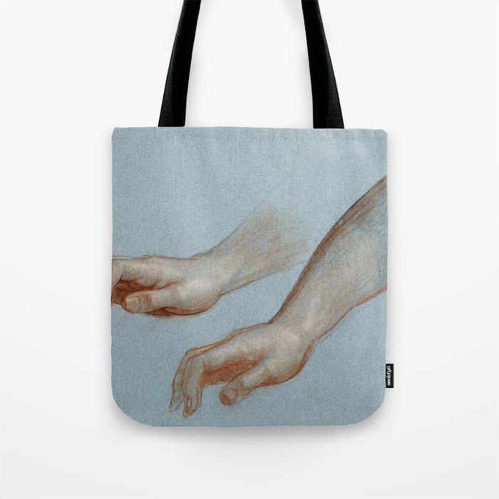 Study of Angel's Hand for "Mercy's Dream" Tote Bag