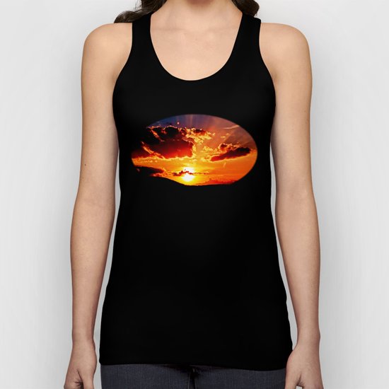 Cloudy sundown Unisex Tank Top