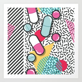Pills pattern 018 Art Print
