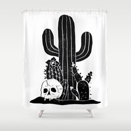 Valley Cactus V2 Shower Curtain