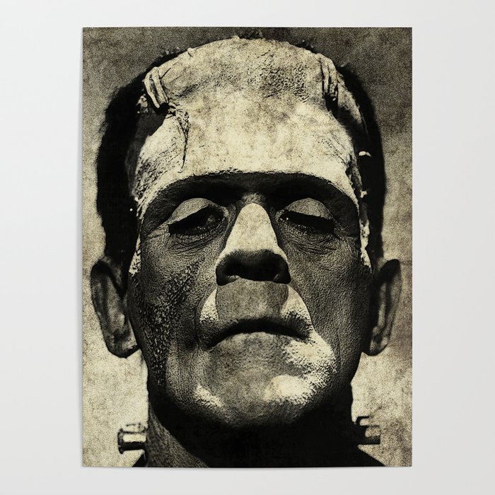 Frankenstein Grunge Poster