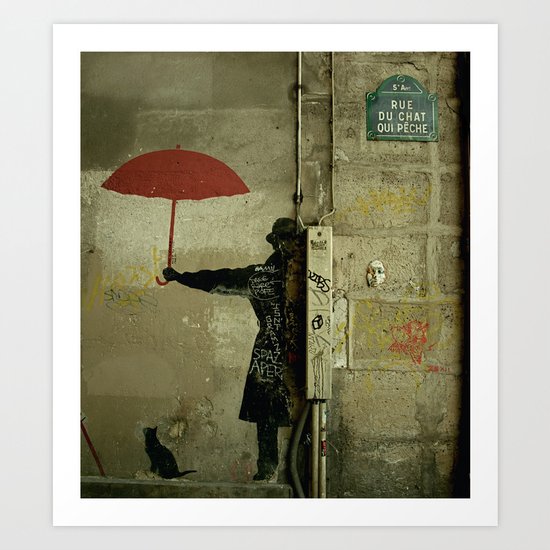 Rue du Chat Qui Peche Art Print