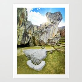 Temple of the Condor at Machu Picchu Art Print