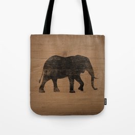 African Elephant Silhouette(s) Tote Bag