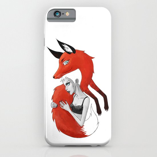 Girl and a Fox iPhone & iPod Case