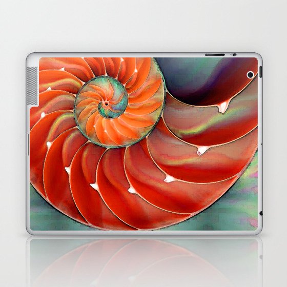 Nautilus Shell - Nature's Perfection by Sharon Cummings Laptop & iPad Skin