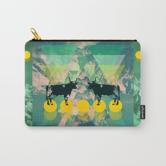 cows are dreaming of funky mountains Carry-All Pouch