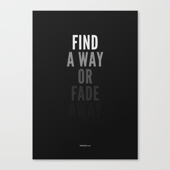 Fade Away Canvas Print