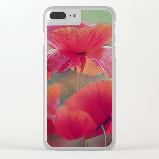 Poppies(vintage)2. Clear iPhone Case