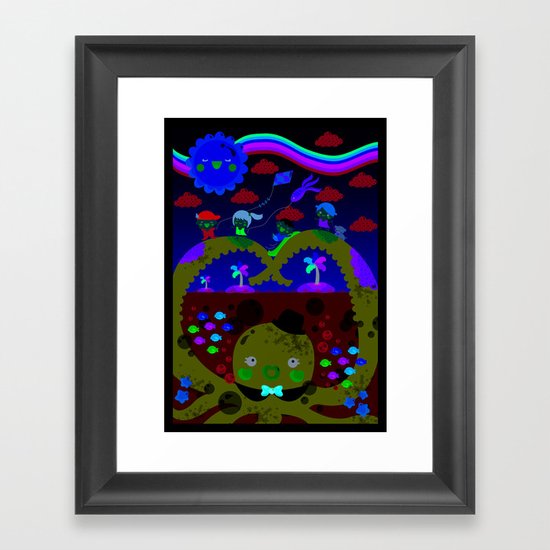 mr. octopus' bridge Framed Art Print
