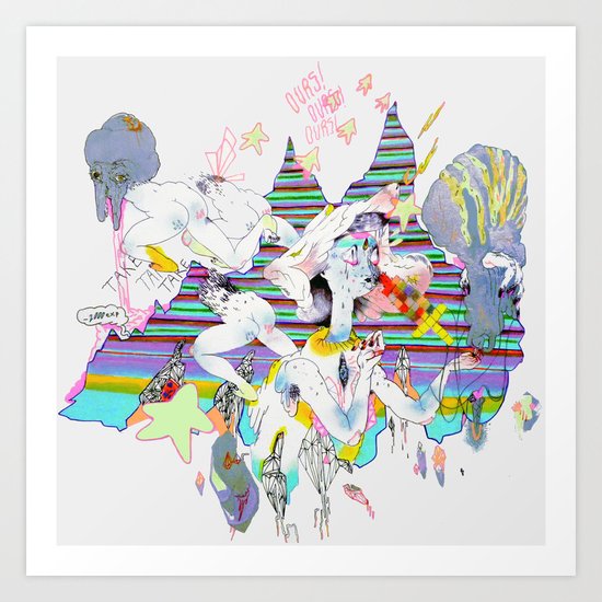 OURS OURS OURS Art Print