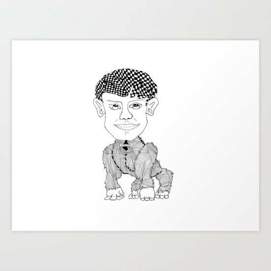 Monkey Boy Art Print