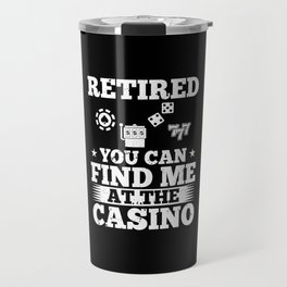 Casino Slot Machine Game Chips Card Player Travel Mug