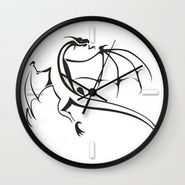 A simple flying dragon Wall Clock